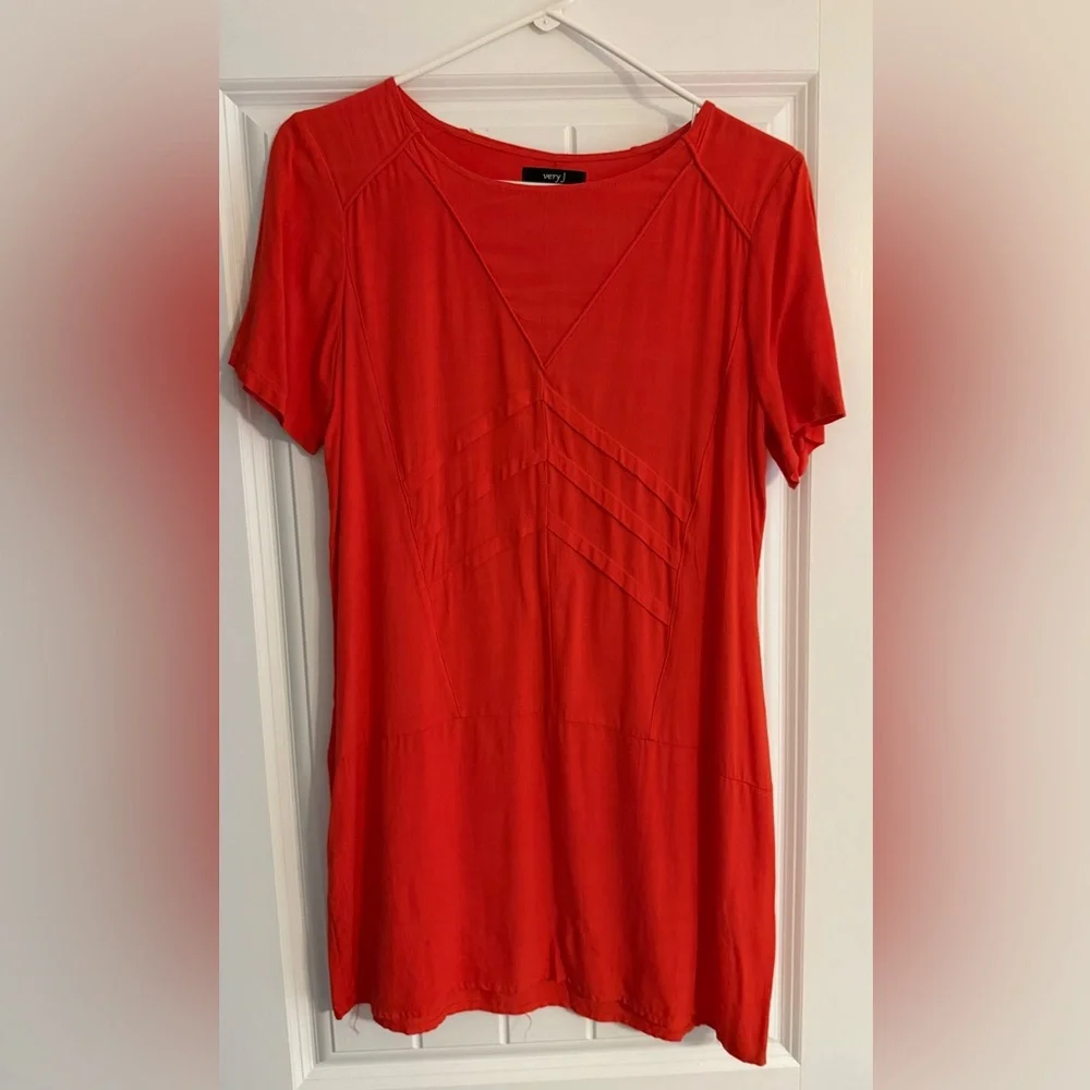 Very J Red Mini Dress - Picture 1 of 1